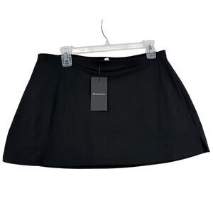 Fabletics Skort Womens Size L Black Pull On Stretch Built in Shorts Athletic